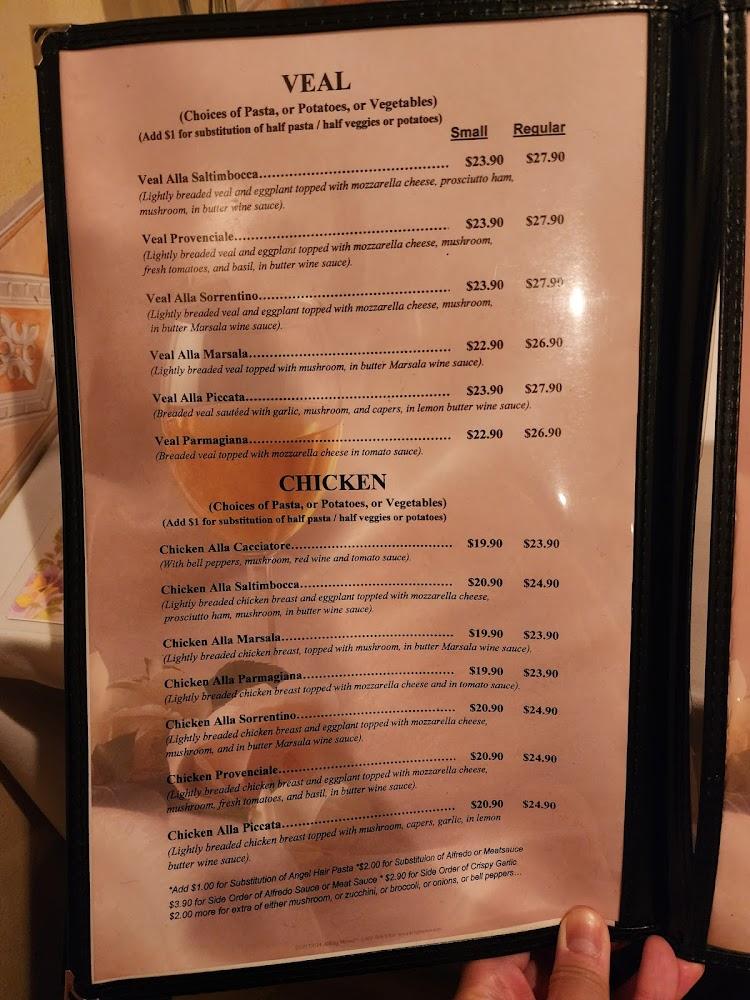 Palazzo Ristorante Italiano Menu image 4